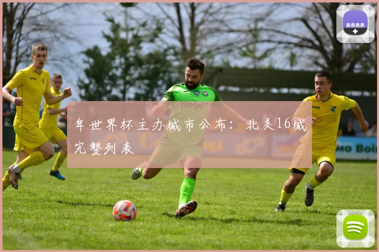 年世界杯主办城市公布：北美16城完整列表